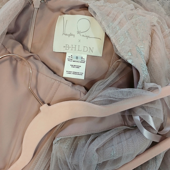 BHLDN Hayley Paige Dusty Rose Prom Dress Gown - Picture 11 of 11